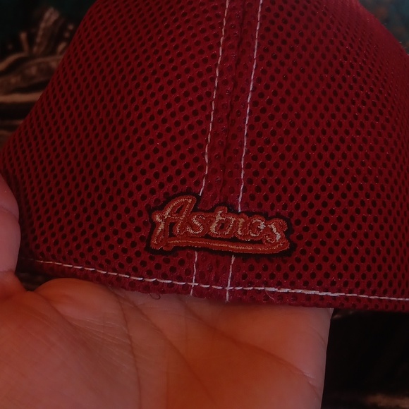 Vintage Houston Astros Old Logo Genuine Merchandise Snapback Hat Red - Picture 6 of 7